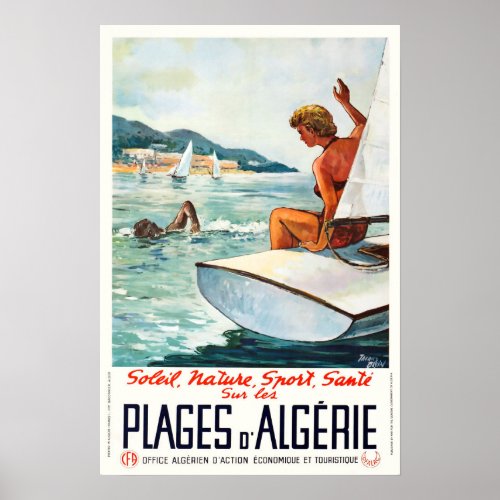 Algrie Soleil Nature Sport Travel Poster