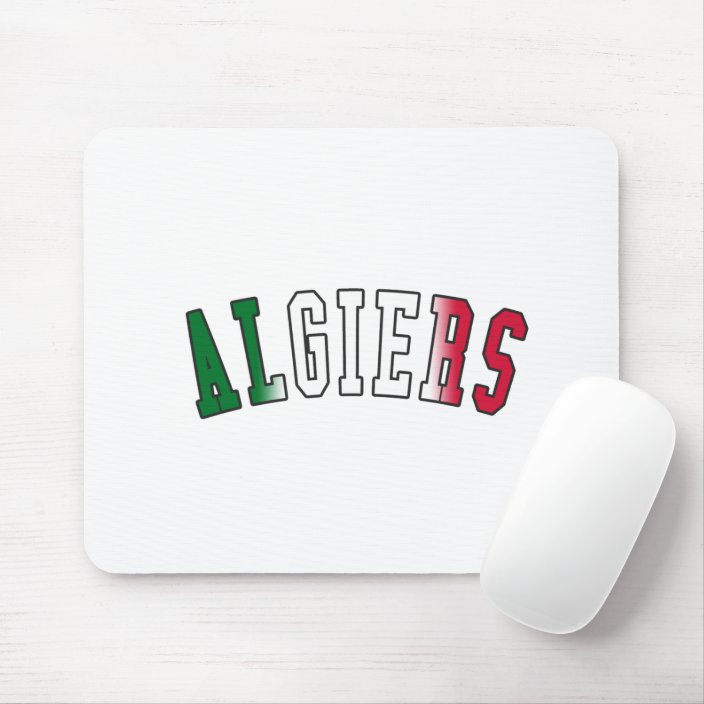 Algiers in Algeria National Flag Colors Mousepad