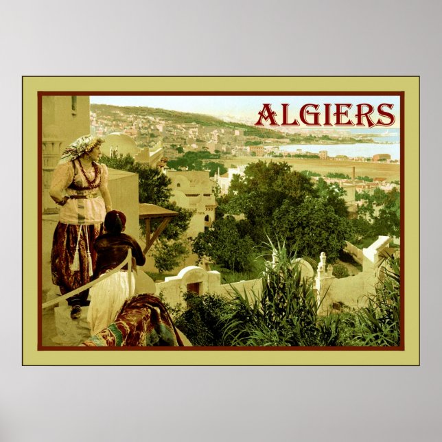 Algiers ~ Vintage Travel Poster (Front)