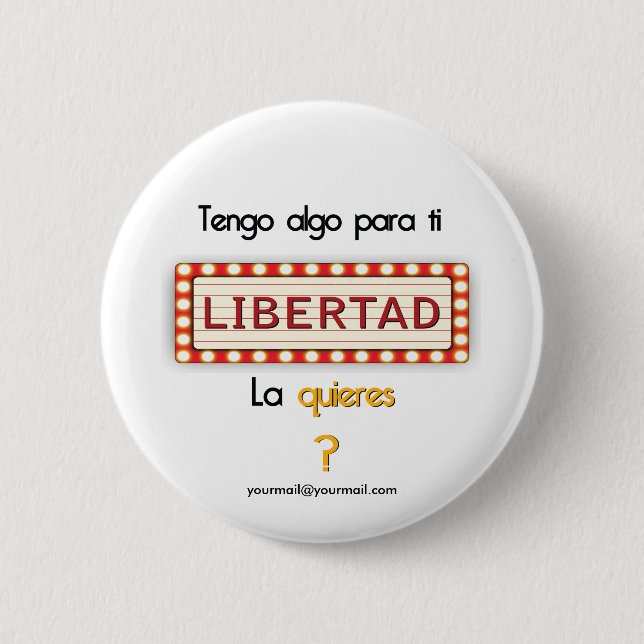Algo para ti - Display Pinback Button (Front)