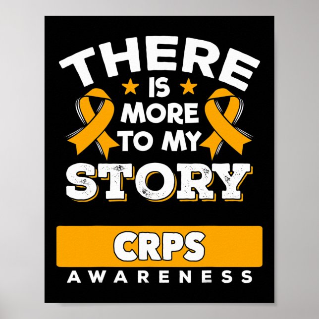 Algodystrophy Awareness Ribbon - Gift For Crps Pat Poster (Front)