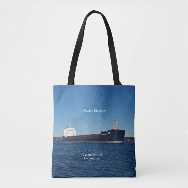 Algoma Discovery all over tote bag (Front)
