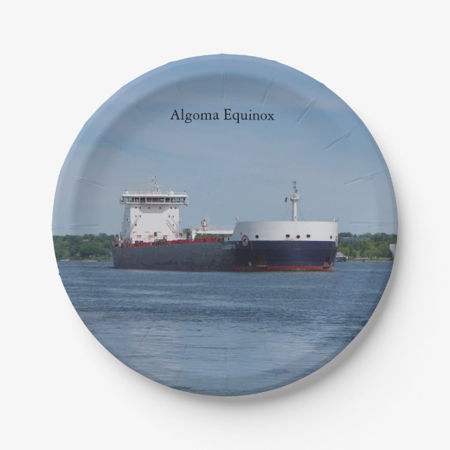 Algoma Equinox paper plate (Front)