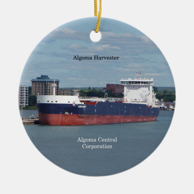 Algoma Harvester ornament (Front)