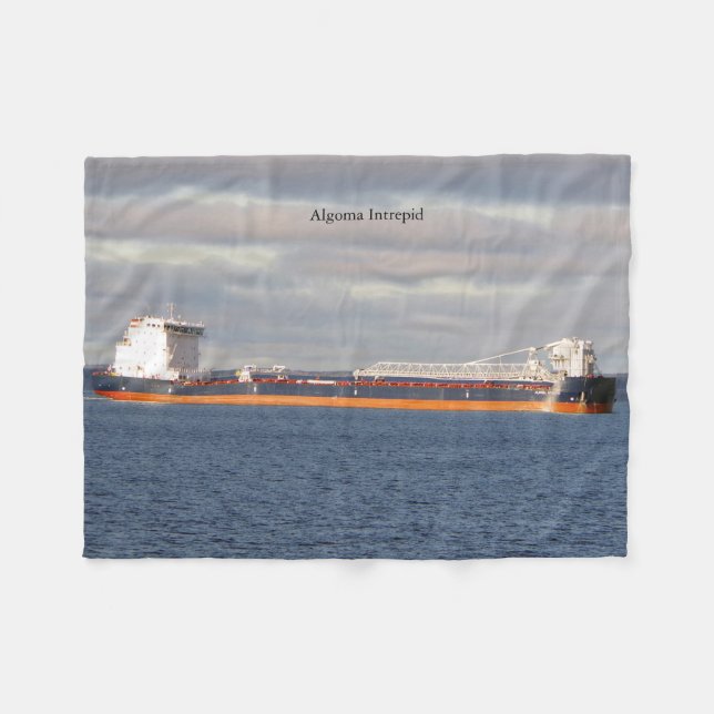 Algoma Intrepid fleece blanket (Front (Horizontal))