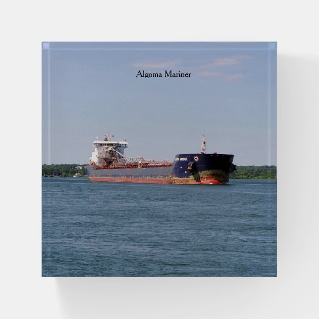 Algoma Mariner paperweight (Front)