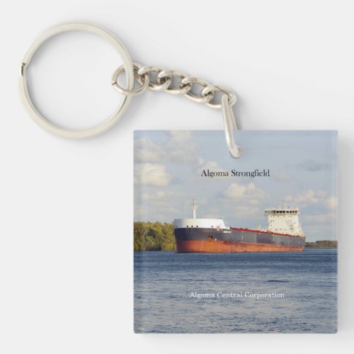 Algoma Strongfield acrylic key chain