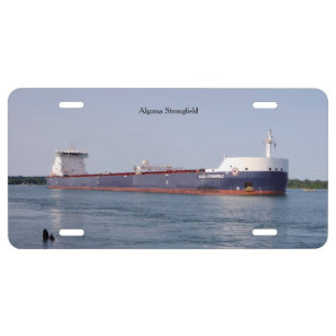 Algoma Strongfield license plate