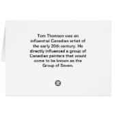 Algonquin Park Cards (Back Horizontal)