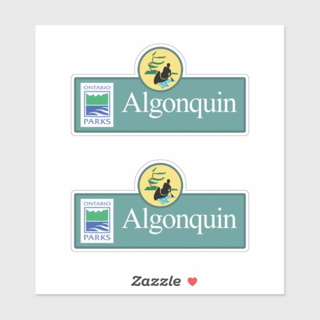 Algonquin Park Nature Sign Sticker (Sheet)