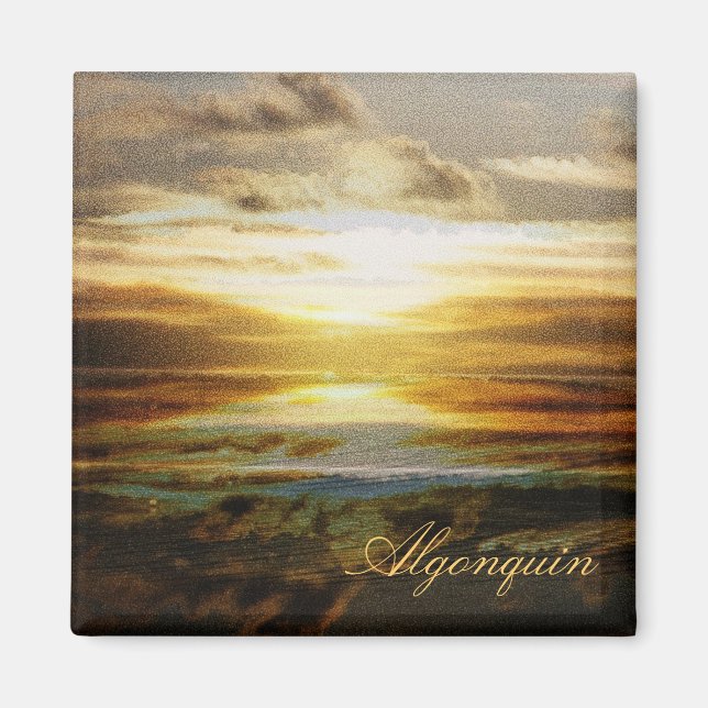 Algonquin park sunset magnet (Front)
