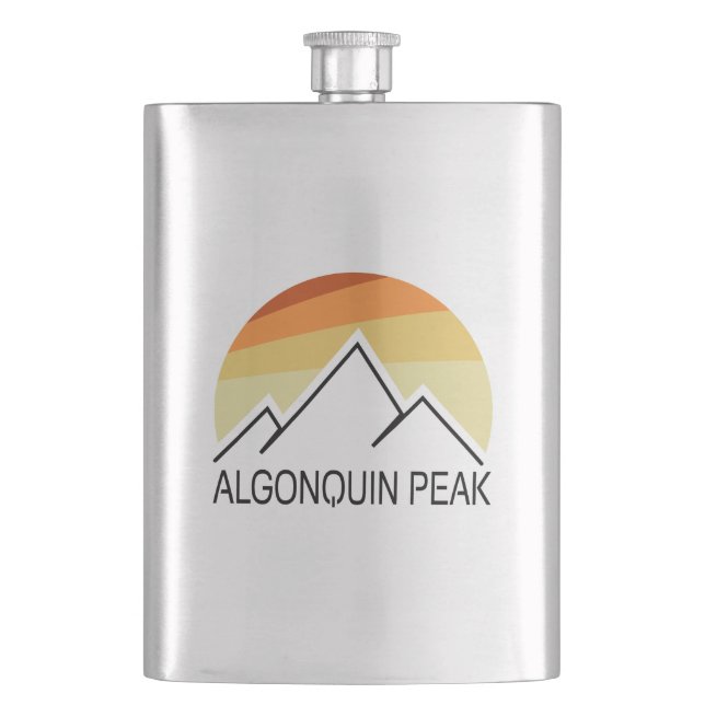 Algonquin Peak Retro Flask (Front)