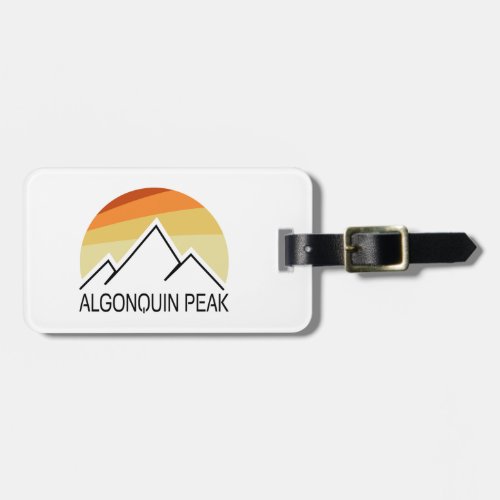 Algonquin Peak Retro Luggage Tag