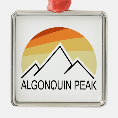 Algonquin Peak Retro Metal Ornament
