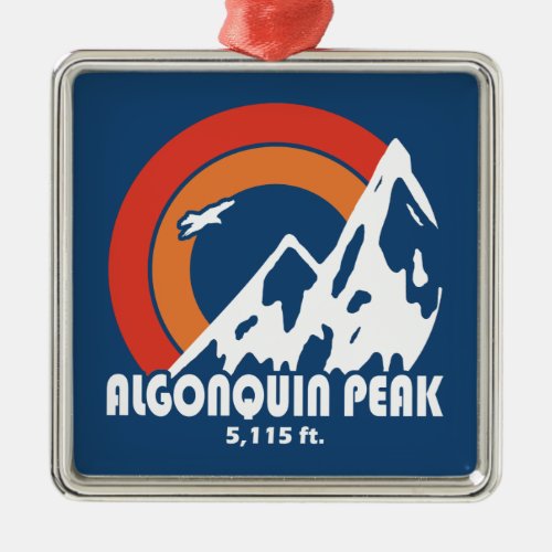 Algonquin Peak Sun Eagle Metal Ornament