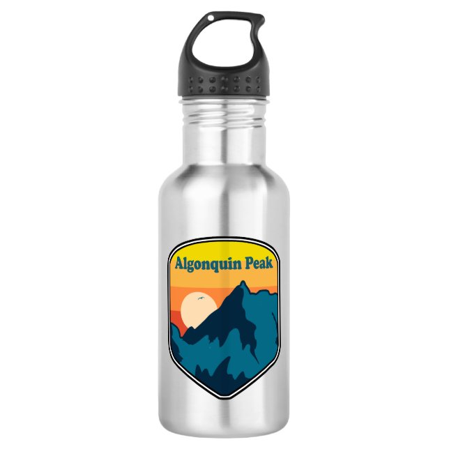 Algonquin Peak Sunrise Stainless Steel Water Bottle (Front)