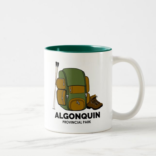 Algonquin Provincial Park Backpack Two-Tone Coffee Mug (Right)