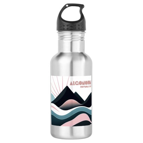 Algonquin Provincial Park Colored Hills Stainless Steel Water Bottle
