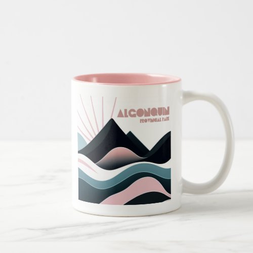 Algonquin Provincial Park Colored Hills Two_Tone Coffee Mug