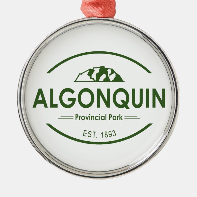 Algonquin Provincial Park Metal Ornament (Front)