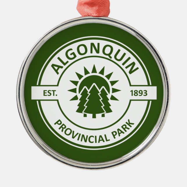 Algonquin Provincial Park Metal Ornament (Front)