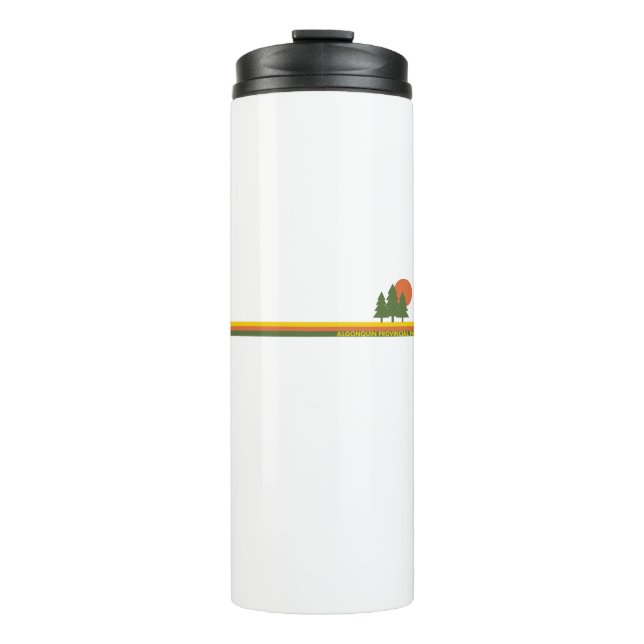Algonquin Provincial Park Pine Trees Sun Thermal Tumbler (Front)