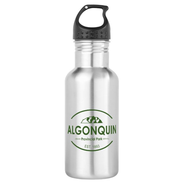 Algonquin Provincial Park Stainless Steel Water Bottle (Front)