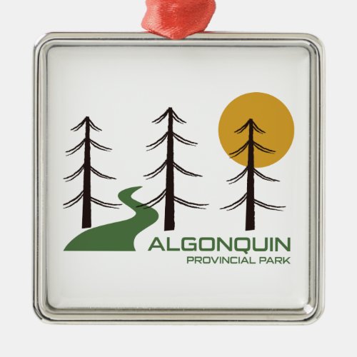 Algonquin Provincial Park Trail Metal Ornament