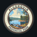 Algonquin Provincial Park Travel Art Vintage Magnet<br><div class="desc">Algonquin Provincial Park vector artwork design.  Its forests,  rivers and numerous lakes,  including the large Lake of Two Rivers,  are home to moose,  bears and common loons.</div>