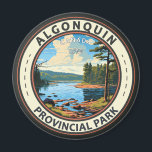 Algonquin Provincial Park Travel Art Vintage Magnet<br><div class="desc">Algonquin Provincial Park vector artwork design.  Its forests,  rivers and numerous lakes,  including the large Lake of Two Rivers,  are home to moose,  bears and common loons.</div>