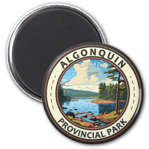 Algonquin Provincial Park Travel Art Vintage Magnet