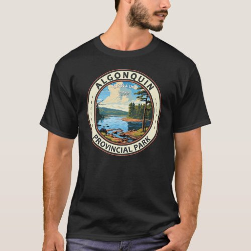 Algonquin Provincial Park Travel Art Vintage T_Shirt