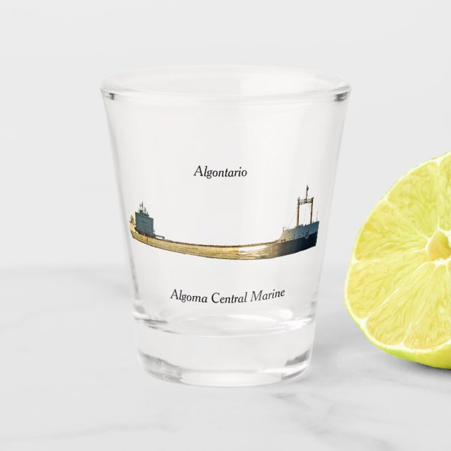 Algontario shot glass (Front)
