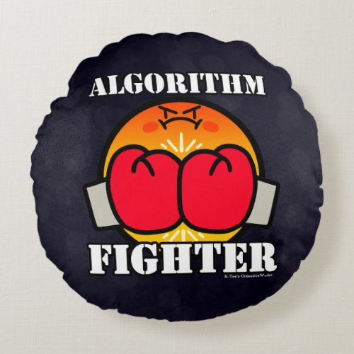 Algorithm Fighter Round Pillow