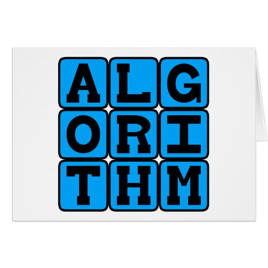 Algorithm, Mathematical Formula (Front Horizontal)