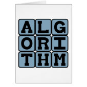Algorithm, Procedure for Calculations Cards (Front)
