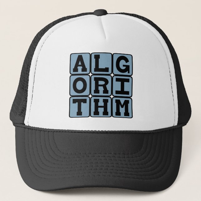 Algorithm, Procedure for Calculations Trucker Hat (Front)