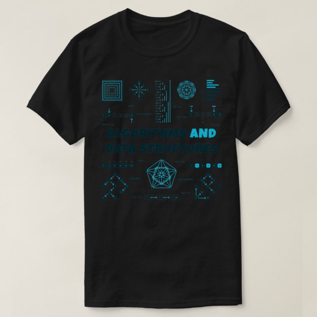 Algorithms and Data Structures T-Shirt (Design Front)
