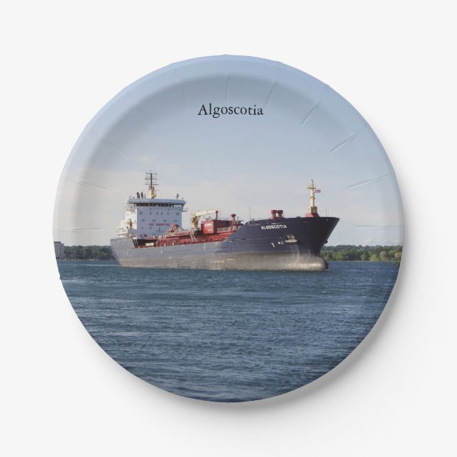 Algoscotia paper plate (Front)