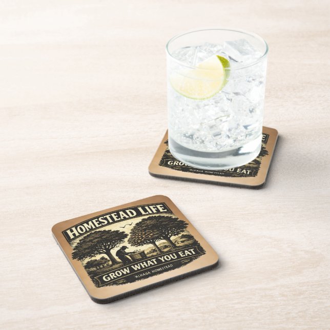 Alhaga homestead -  beverage coaster (Right Side)