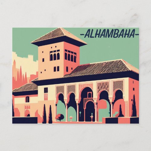 Alhambra A Tale of Moorish Magnificence Holiday Postcard