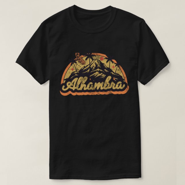 Alhambra, California T-Shirt (Design Front)