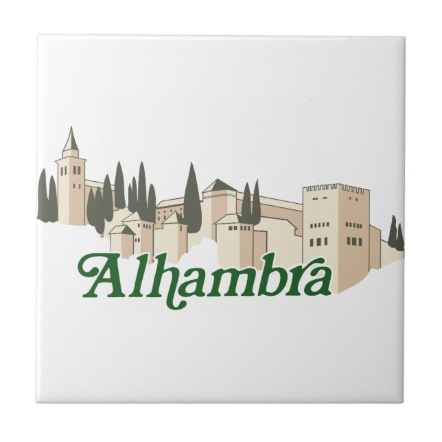 Alhambra Ceramic Tile (Front)