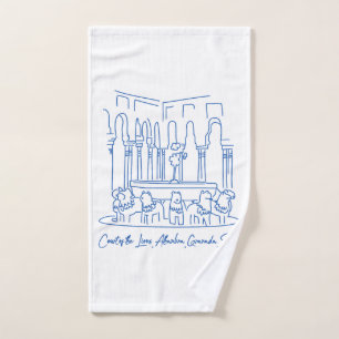 Alhambra Court of the Lions 1 Bath Towel Set