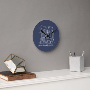 Alhambra Court of the Lions 1 Round Clock