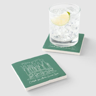 Alhambra Court of the Lions 1 Stone Coaster