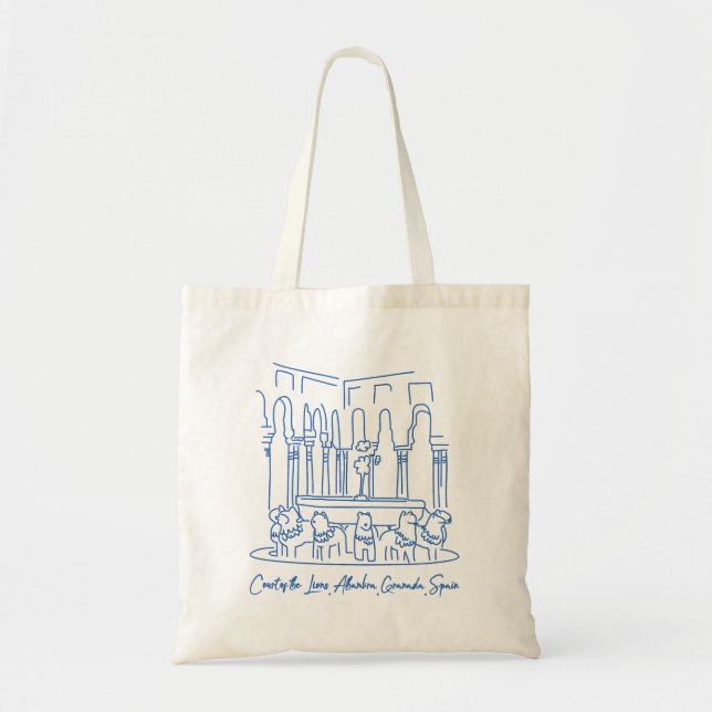 Alhambra Court of the Lions 1 Tote Bag (Front)