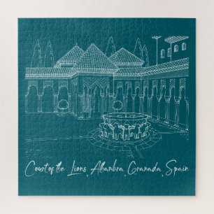 Alhambra Court of the Lions 2 Jigsaw Puzzle
