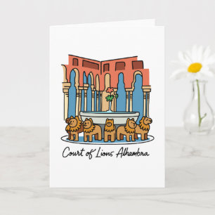 Alhambra Court of the Lions 3 Card