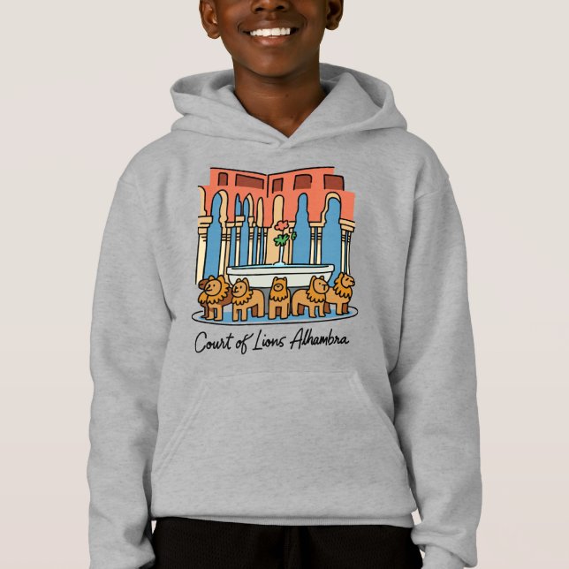 Alhambra Court of the Lions 3 Hoodie (Front)